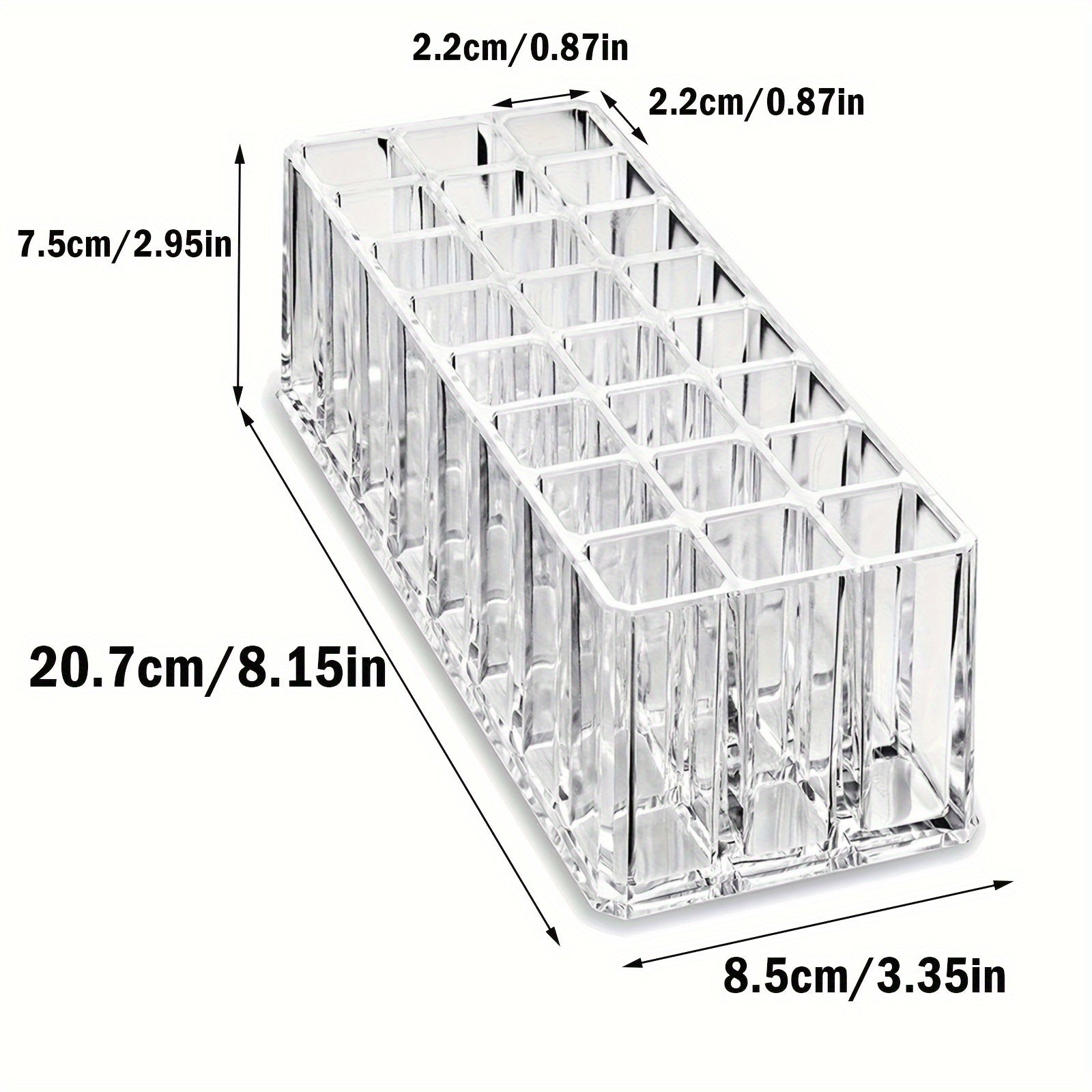 Organizador de Batons- 24 compartimentos